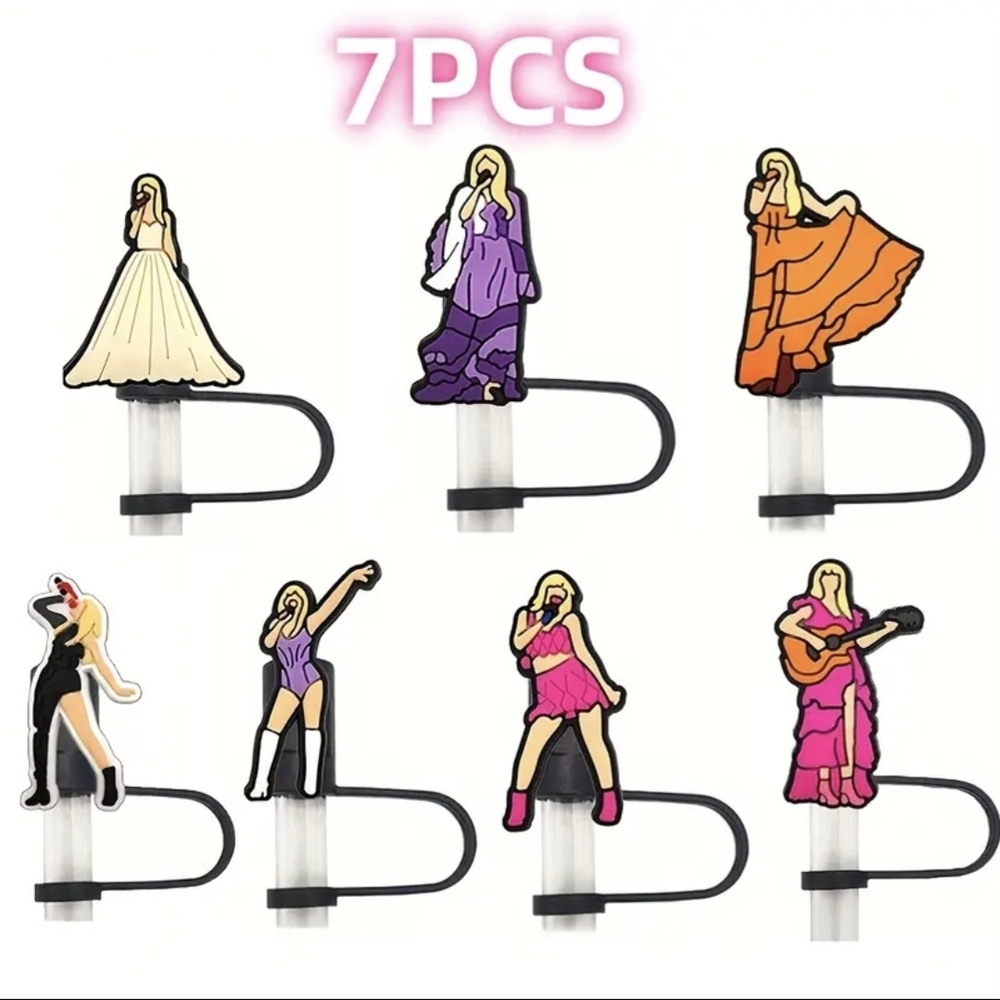 🎁🎁Taylor Swift Straw Covers 7 Count
